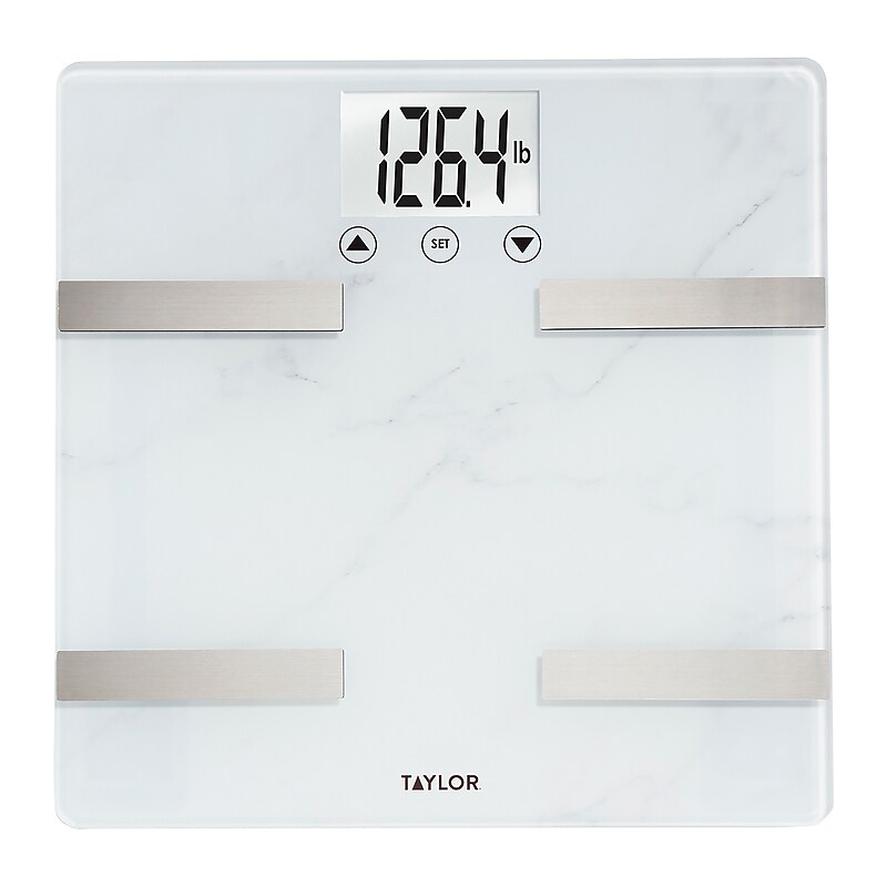 Taylor Precision Products TAP5282549 Bathroom Scale, Marble, 440lbs. Capacity image 1