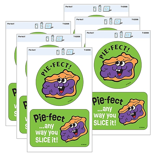 Trend Enterprises Pie-fect! Vinyl Stickers, Multicolored, 2/Pack, 6/Packs/Bundle (T-62008-6)~#|#~604A3B4B-984E-4CB1-91EFBD46553BF943_sc7