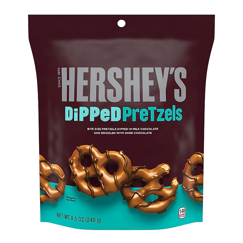 HERSHEY'S Dipped Pretzels, 8.5 oz, 6/Pack (246-00279) image 1
