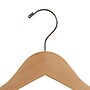Nahanco 17" Wood Flat Suit Hanger, Chrome Hook, Natural, 100/Box (80-17)~#|#~604EF581-1FFF-40B1-98DC52A6D09ABAD6_sc7