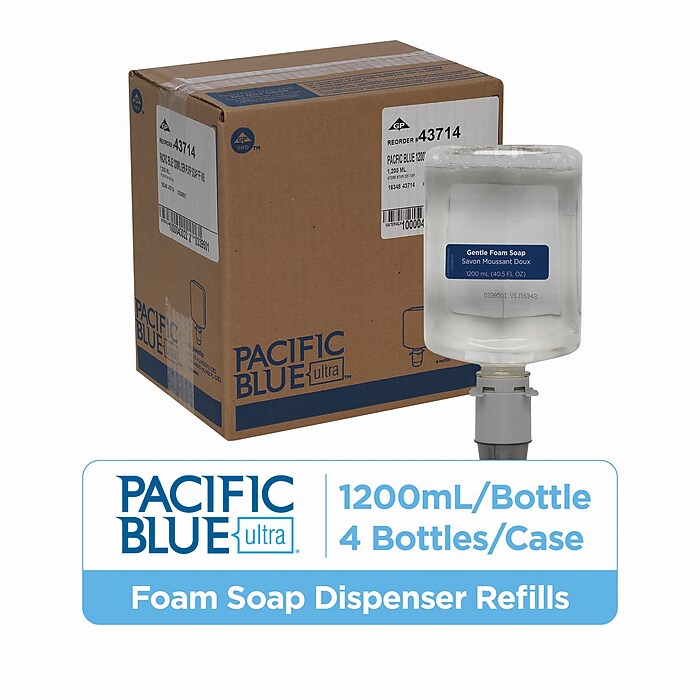 Pacific Blue Ultra Foaming Soap Refills, 40.5 Oz., 4/Carton (43714