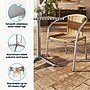 Flash Furniture Lila Indoor-Outdoor Table Set with 2 Chairs, 31.5" x 31.5", Aluminum/Beige (TLH32SQ020BGCH2)~#|#~60562787-896A-4634-A06DF08ECFDF444A_sc7