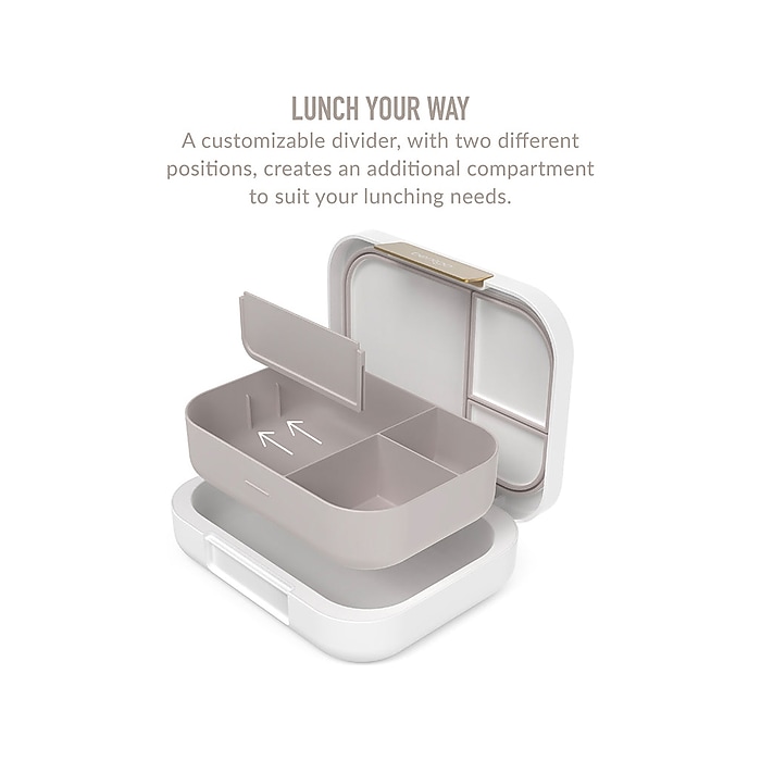bentgo Modern Lunch Box, White, 44 (BGOMDN-W) Staples