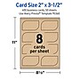 Avery Leaf Business Cards, Matte Kraft Brown, 400/Pack (19479398946)~#|#~6059F3C0-54DF-42D3-A079395ADAA4D7D1_sc7