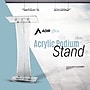 AdirOffice Acrylic Floor Standing Podium Lectern (661-02)~#|#~605B055E-978A-457F-8016BC3F54F8DF5D_sc7