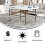 Flash Furniture Scarborough Folding Table, 60.5" x 60.5", White (DAD154Z)~#|#~605B7A13-0146-4E68-9076CBB30AFDCF53_sc7