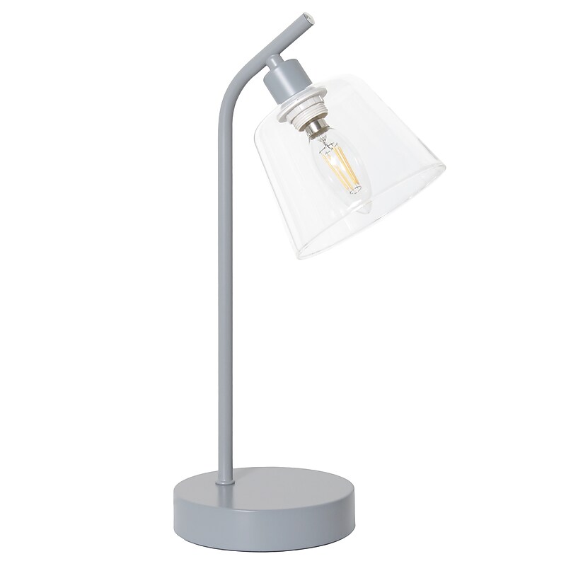 Simple Designs Sleek Essentials LED Desk Lamp, 15.75", Gray (LD1080-GRY) image 1