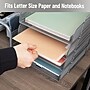 Mind Reader Metal Front Loading Stackable Letter Tray, Letter/Legal Size, Silver (BSTACK4-SIL)~#|#~605C2F42-EF55-4B62-9597F3AFC57483E9_sc7