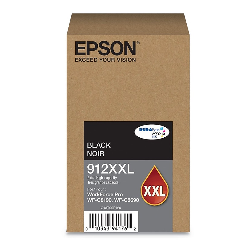 Epson 912XXL Black Extra High Yield Ink Cartridge (T912XXL120) image 1
