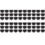 Teacher Created Resources Die-Cut Border Trim, 2.75" x 2.92', Black and White Fiesta, 12/Pack, 6 Packs/Bundle (TCR6107-6)~#|#~606ABFE9-88C7-4C47-97F7A0628DCFF7A5_sc7