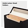 Smead 40% Recycled Fabric/Canvas File Box Attached Flip Top, 13" x 10", Charcoal (70233) ~#|#~606B49DF-B4ED-4176-850D9CB78D938726_sc7