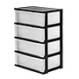 Iris Stackable Wide Chest, 4 Drawer, Black (301153)~#|#~606C80F4-3413-458B-82DB2502D994076A_sc7