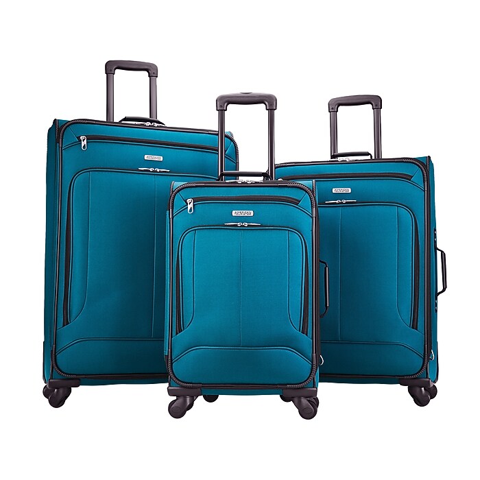 American Tourister Pop Max 3-Piece Spinner Luggage Set, Teal