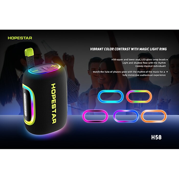 Worryfree Gadgets Hopestar Wireless Bluetooth 65W Party Speaker