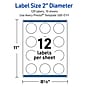 Avery Laser/Inkjet Circle Multipurpose Labels, 2" Dia., White, 120/Pack (S00EVY)~#|#~607196BB-9A74-4F10-9A7552639270C485_sc7