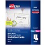 Avery Laser/Inkjet Invitation Cards, 5" x 7", White/Gold, 30 Cards & Envelopes/Pack (3325)~#|#~60760436-85D8-46C0-9CCFBE2BA5D6481A_sc7
