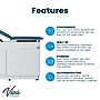 Viva Comfort Exam Table, 500 lbs. Capacity, Blue (ADI996-09-S2-BLU-MK)~#|#~6076685D-91D1-4522-B6827BBE12BF112C_sc7