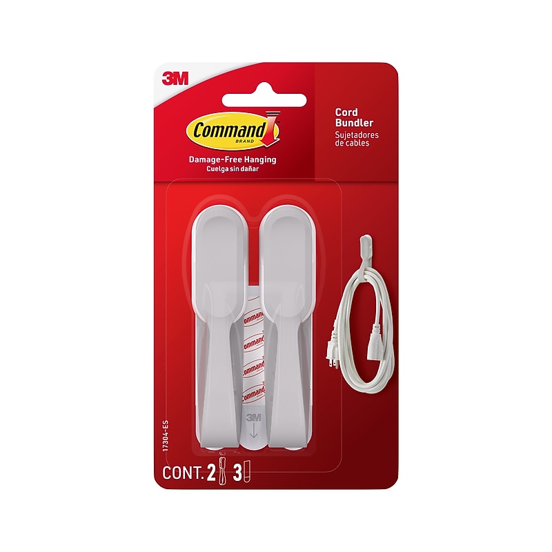 Command Cord Bundlers, White, 2 Bundlers (17304-ES) image 1