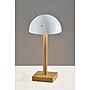Adesso Nash 12" LED Table Lamp, Natural Wood/White (4065-02)~#|#~60846453-4E21-4AD6-80C252E91D8B13CB_sc7