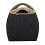 Household Essentials Woven Storage Wicker Basket with Handles, Black (ML-7214)~#|#~6089D937-8A1C-45D5-BDAB0A77F4B2676B_sc7