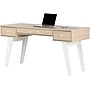 South Shore Helsy 60"W Computer Desk, Soft Elm/White (13297)~#|#~608D91A2-DCC2-4A86-B7DA4A5D313ECEDC_sc7