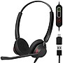 Delton 62Y MS Teams Noise-Canceling On-Ear Computer Headset with 3-Mics, USB Type-A & Type C, Black (DHS62Y)~#|#~60900494-38A6-48E8-AD79BC647C1A4E54_sc7