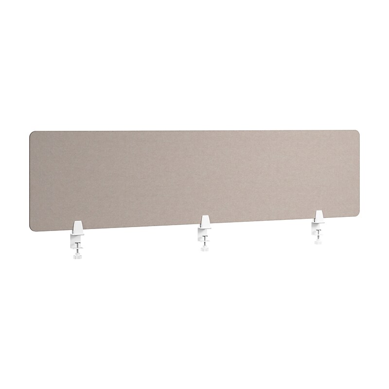 Bush Business Furniture Fabric Privacy Panel, 18"H x 70"W, Warm Beige (PSP170WB-03) image 1