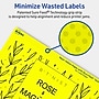 Avery Rectangle Multipurpose Labels, 5" x 8-1/8", Neon Yellow, 80/Pack (94259)~#|#~609C96C3-E31F-44C8-B648861E2B29117B_sc7