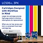 Brother LC506XL Cyan/Magenta/Yellow High Yield Ink Cartridge, 3/Pack (LC506XL3PKS)~#|#~609D298E-0EA7-4B37-B7F8CF95457B54E6_sc7