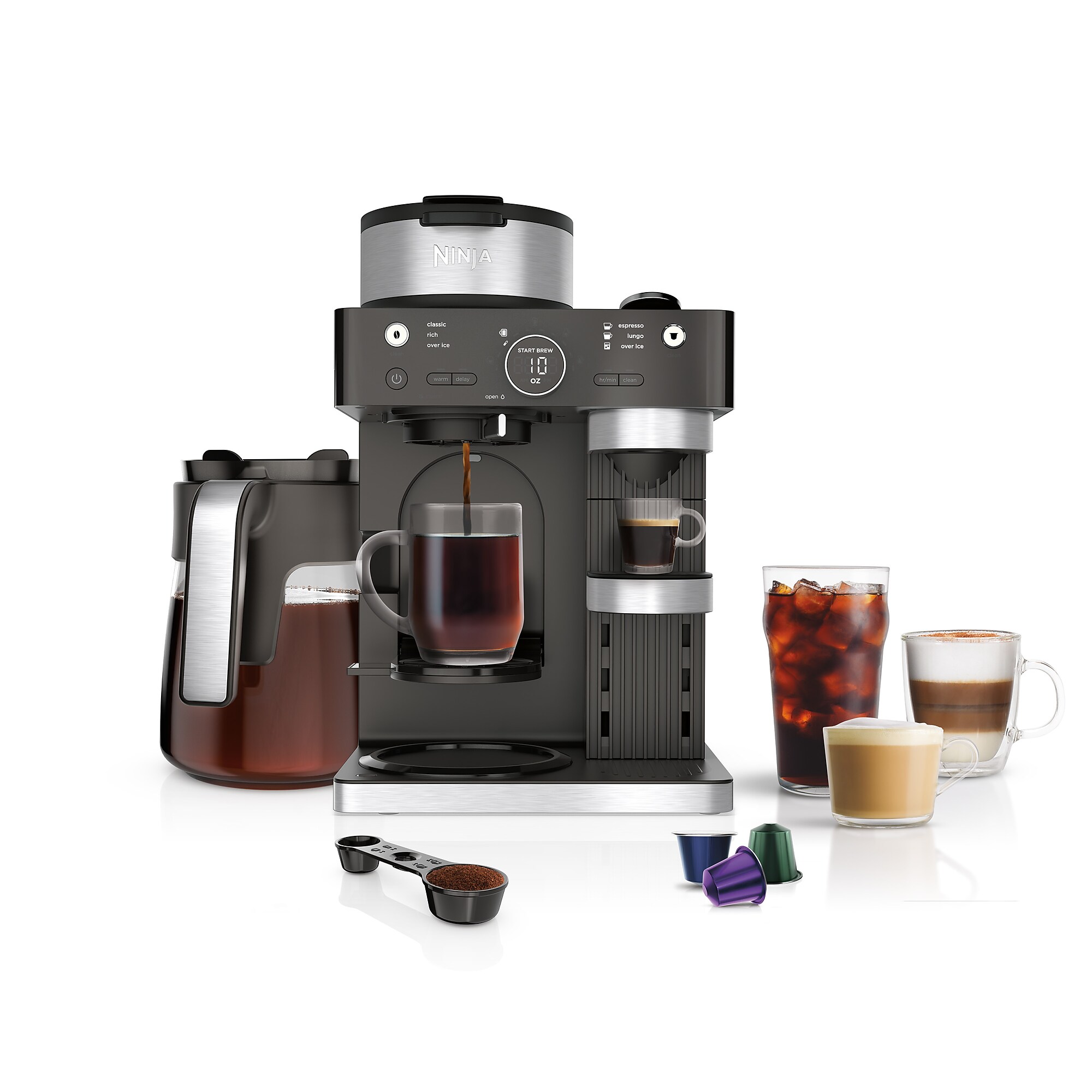 Ninja 12-Cups Coffee & Espresso Machine Combination, Black (CFN601) Simolary simolary.com