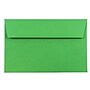 JAM Paper A9 Booklet Envelope 5 3/4" x 8 3/4", Green, 100/Pack (98176d)~#|#~60A827F5-9474-48D9-A5BC003E5E50D293_sc7