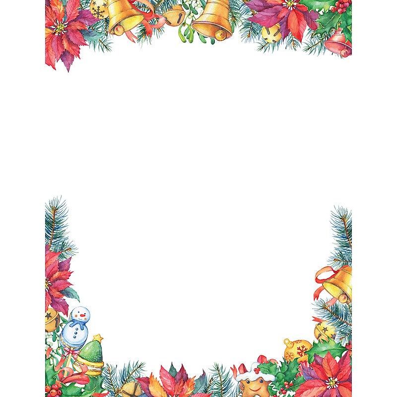 Great Papers! Holiday Stationery Letterhead Winter Magic, Multicolor, 50 sheets (2024031) image 1