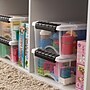 Iris Stack and Pull 5.8 Quart Storage Bins with Lids, Plastic, Clear, 3/Pack (140106)~#|#~60AE5ECF-AFB1-47CB-897A683E2AF03CD1_sc7