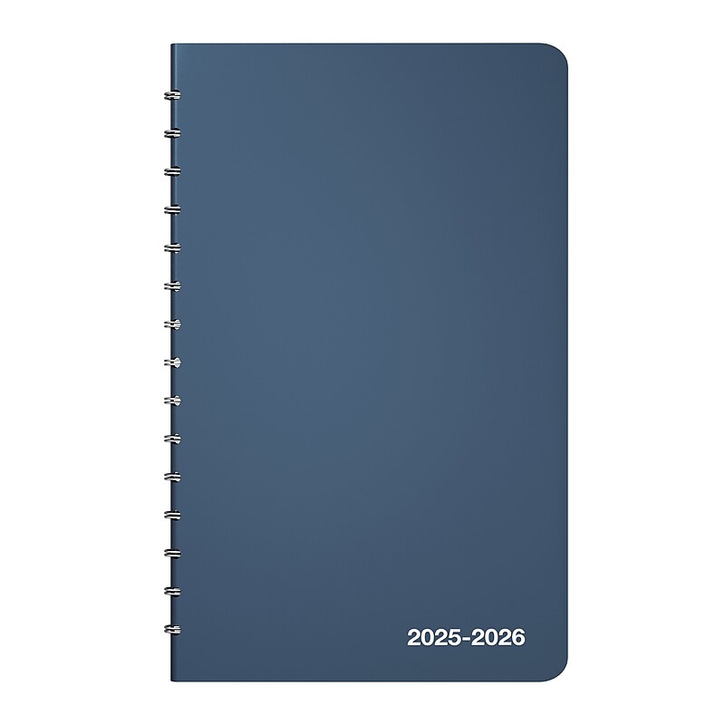 2025-2026 Staples 5" x 8" Academic Weekly & Monthly Planner, Navy (ST60362-25) image 1