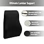 Mind Reader Memory Foam Ergonomic Lower Back Cushion Office Chair Support, Black (VERTBACK-BLK)~#|#~60B09755-7BD9-4207-AD6BD2F65112B3E6_sc7