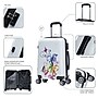 InUSA Fusion 20" Hardside Butterfly Carry-On Suitcase, 4-Wheeled Spinner, TSA Checkpoint Friendly, White (IUAPC00S-FUS)~#|#~60B16A99-EC48-4961-A0A3CBDCB9AA0CB9_sc7