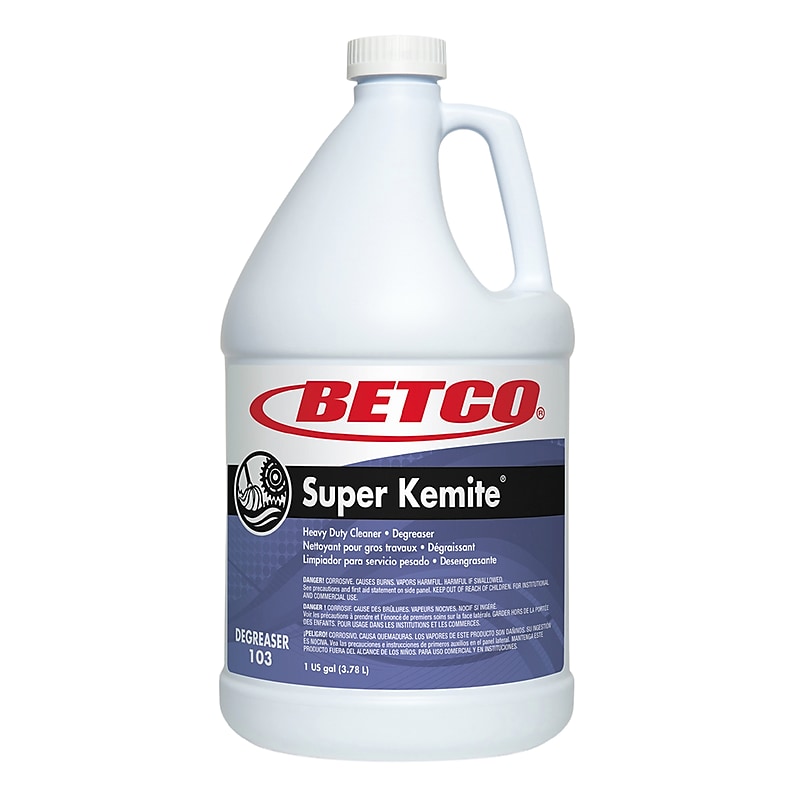 Betco Super Kemite Heavy Duty Cleaner/Degreaser, Cherry, 128 oz., 4/Carton (BET1030400) image 1