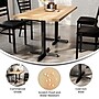 Flash Furniture Bennett Wooden Commercial Indoor Table, 60" x 30", Natural Top/Black Base (GSF3060NTT2222)~#|#~60B8888A-9CED-42E7-BC5DE7B5CC6C55E1_sc7