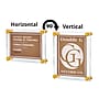 Azar Poster Holder, 8.5" x 5.5", Wall Mounted, Gold Acrylic (105511-GLD)~#|#~60BB0579-D6FC-4983-9F5AC270E1060B9B_sc7