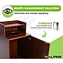 Alpine Industries Food Service Trash Can Enclosure, 32 Gallon, Mahogany (ALP476-DH-MA)~#|#~60CAA951-6ADB-4123-A68C893CD576A805_sc7