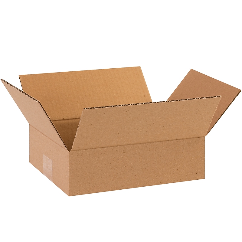 10" x 8" x 3" Corrugated Kraft Shipping Boxes, 32 ECT, 25/Bundle (1083) image 1