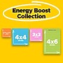 Post-it Super Sticky Notes, Assorted Sizes, Energy Boost Collection, 45 Sheets/Pad, 4 Pads/Pack (4622-SSAU)~#|#~60CD22D0-5A2E-4B17-9FA76556CF6D83AE_sc7