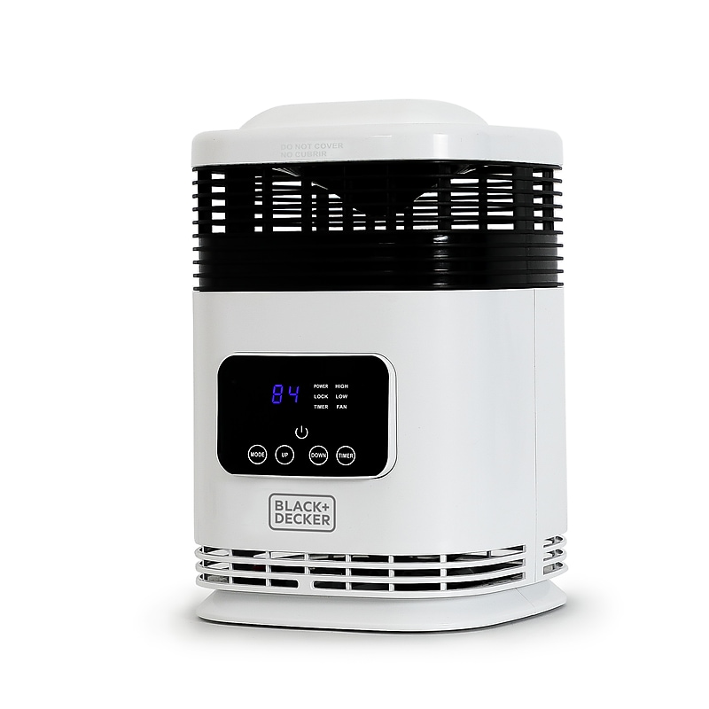 Black & Decker 1500-Watt Portable Ceramic Electric Heater, White (BH1607) image 1