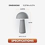Newhouse Lighting Capri 8.5" LED Table Lamp, Fog Gray (NHTL-CA-GY)~#|#~60D49004-CB8D-4C19-82336F44591E52F6_sc7