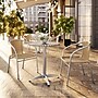 Flash Furniture Lila Indoor-Outdoor Table Set with 2 Chairs, 23.5" x 23.5", Aluminum/Beige (TLH24RD020BGCH2)~#|#~60D89946-61E8-43EA-99E1F0E4D61E3362_sc7