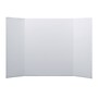 Flipside Tri-Fold Poster Board, 24" x 48", Corrugated, White, 24/Carton (30022-24)~#|#~60DF1435-8945-4904-819288D9DD978F62_sc7