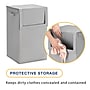 Whitmor Hamper with Lid, Fabric, Gray (578414335ALYPDQ)~#|#~60DFE057-0FB5-4355-843BD91EB58980E2_sc7