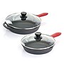 MegaChef Cast Iron Skillet Set with Lid, 3/Set (937114404M)~#|#~60E0FBA2-315D-4D90-99D953D6010D3FC0_sc7