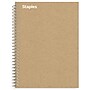 Staples Premium 1-Subject Notebook, 5.875" x 9", College Ruled, 100 Sheets, Brown (ST52120N)~#|#~60E32774-366D-46E8-AA98AF7BD2842F3E_sc7