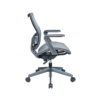 RAYNOR GROUP Sharper Image Ergonomic Mesh Swivel Task Chair, Gray (SI-100-GRY)